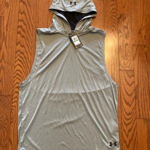 NWT Under Armour Sleeveless Hoodie T-shirt, Size Large